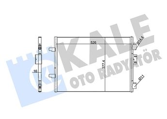 Klima Radyatörü  KALE 342835  7700436062 77 00 436 062