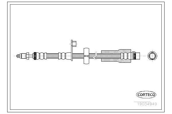 Fren Hortumu Ön Sağ veya Sol AXAM 04-02-07-1389