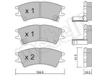 Fren Disk Balata Ön DAIWA 580-6350  5810102A00 58101-02A00 5810105A10 58101-05A10