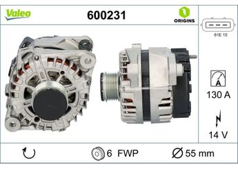 Alternatör  VALEO 600231  373002G750 37300-2G750