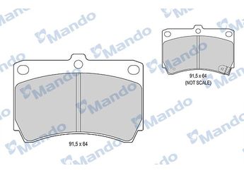 Fren Disk Balata Ön MANDO MBF015586  MBF015586 K30A3328Z 0K30A3328Z K0BA23328Z DCY03323ZA DCY0-33-23Z A DCY03323ZB DCY0-33-23Z B DCY03323Z