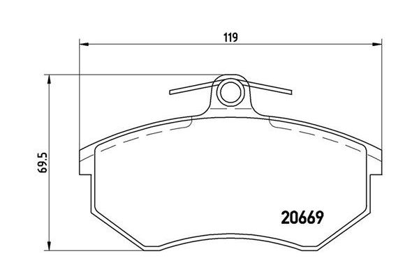 Fren Disk Balata Ön Audi Coupe (855)(10.1980->)  MAGNETI MARELLI 363700485093