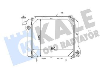 Su Radyatörü  KALE 0500033PS  7700765600 7700763166 7700759190