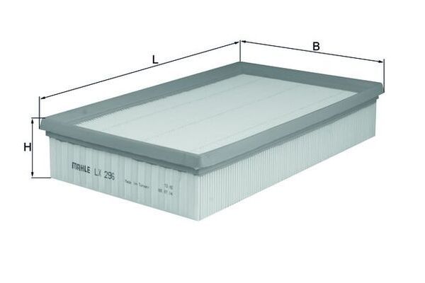 Hava Filtresi  Audi A6 Sedan (C4)(06.1994->)  MAHLE LX 296