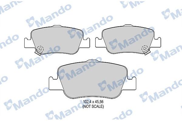 Fren Disk Balata Arka Toyota Auris / Auris Hybrid (E18)(10.2012->)  MANDO MBF015884