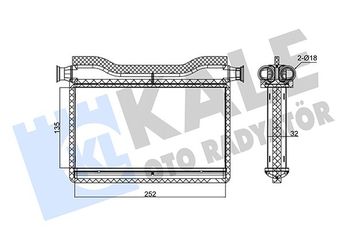Kalorifer Radyatörü  BEHR AH 189 000P  64119163330 9163330 R21500