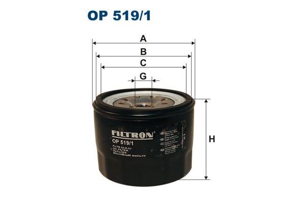 Yağ Filtresi  FILTRON OP 519/1