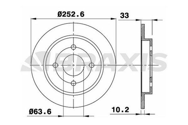 Fren Disk Ayna Arka Sağ ve Sol BRAXIS AE0034