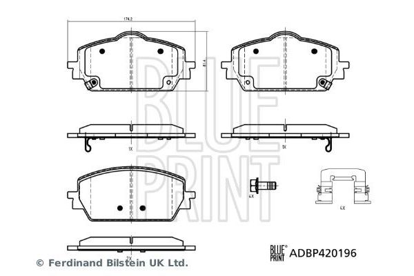 Fren Disk Balata Ön Lynk & Co 01 (2021->)  BLUE PRINT ADBP420196