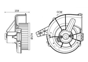 Kalorifer Motoru  MAHLE AB 18 000S  6Q1820015 6Q1 820 015 6Q1820015C 6Q1 820 015 C 6Q1820015E 6Q1 820 015 E 6Q1820015G 6Q1 820 015 G 6Q1820015H 6Q1 820 015 H