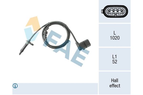 Abs Sensörü Ön Sol ZEGEN ZAS1229
