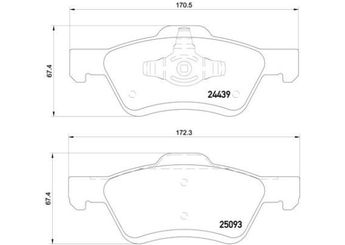 Fren Disk Balata Ön BREMBO P 24 159  4641690 4778223 4780654 4918698 5U2J2C4521HA 5U2J2C452HA 5U2Z2V001M 6L842L361AA 6L8Z2001A 7L842L361AA 8L842L361AB CU2Z2V001H FM2136CSFF 5L8Z2001AA 5U2Z2V001G AL8Z2001A SA103328Z EFU53323ZB EFY53323Z EFY53323ZA EFY53323ZB ZZC33323Z ZZC43323Z 5U2Z2001M