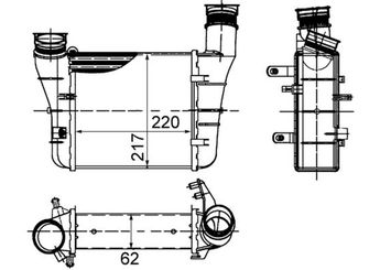 Turbo Radyatörü  MAHLE CI 426 000S  8E0145805AA 8E0145805T 8E0 145 805 AA