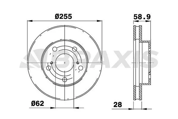 Fren Disk Ayna Ön Sağ ve Sol BRAXIS AE0704
