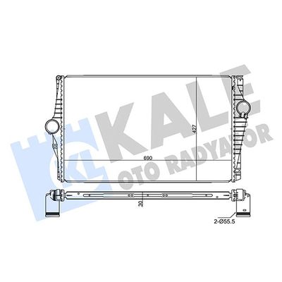 Turbo Radyatörü  Volvo XC90 (07.2002->)  MAHER 49536