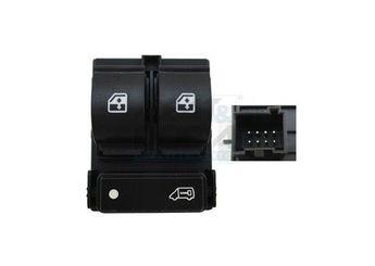 Cam Açma Düğmesi Ön Sol SAGEM 400419  735487419 735421419 735421713 7354217140 7354986770 735498684 735532903 6490X8 00006490X8 6490X9 00006490X9 6554XN 00006554XN 6490 X8 6490 X9 6554 XN