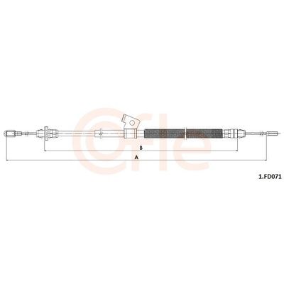 El Fren Teli Arka Sağ FORD ORJINAL MK212A635CA