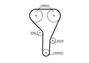 Triger Kayışı  GATES 5638XS  MN119379 DAMN119379 9930197 0009930197 A0009930197