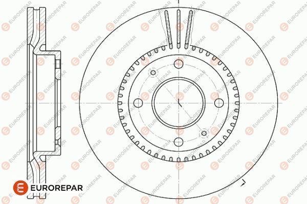 Fren Disk Ayna Ön Sağ ve Sol Hyundai Elantra (XD)(2000->)  EUROREPAR 1642779180