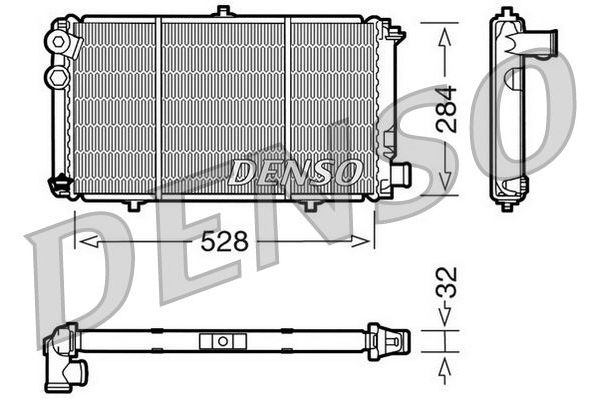 Su Radyatörü  DENSO DRM07001