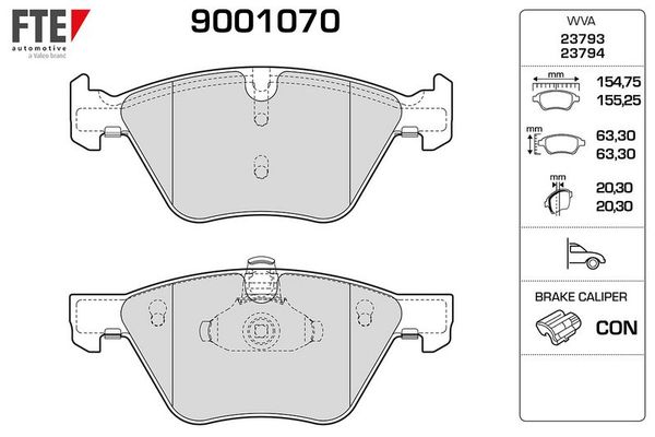 Fren Disk Balata Ön FTE 9001070