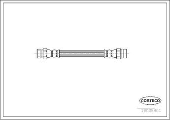 Fren Hortumu Ön Sağ veya Sol CORTECO 19035801  1H0611775 1H0611775A