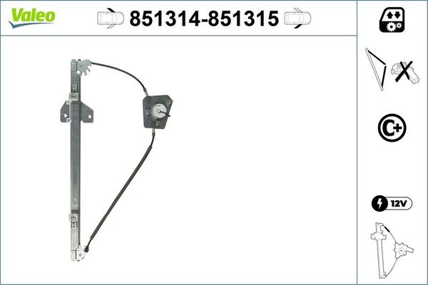 Cam Krikosu Ön Sol VALEO 851314