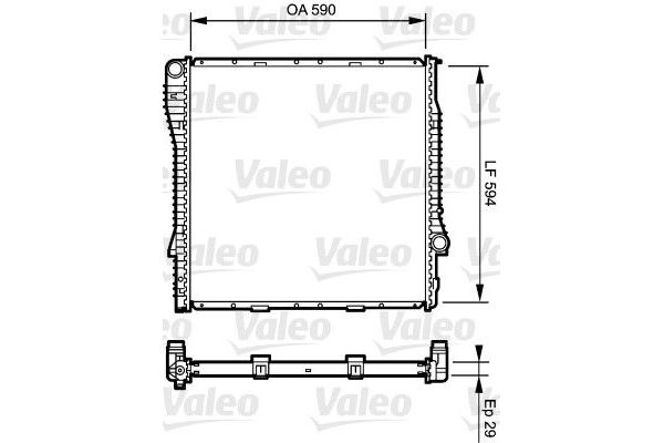Su Radyatörü  VALEO 734896