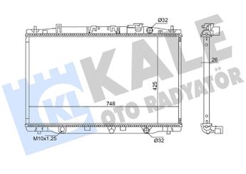 Su Radyatörü  KALE 363745  21410 2F000 19010RSXG01