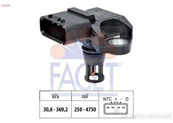 MAP Sensörü  FACET 10.3158  97381191 97 381 191 6238678 62 38 678