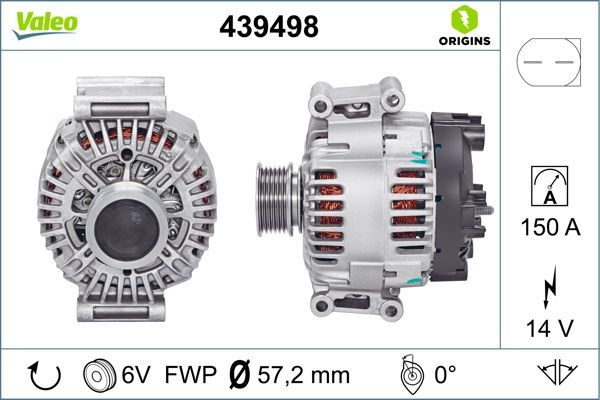 Alternatör  VALEO 439498