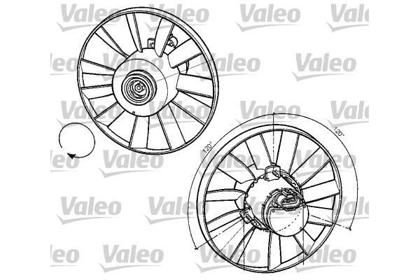 Radyatör Fan ve Motoru  Volkswagen Golf III (1H1)(11.1991->1997)  VALEO 696059