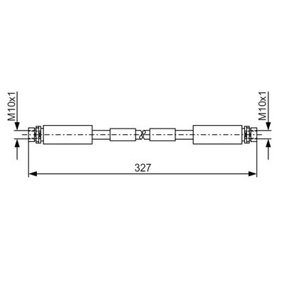 Fren Hortumu Ön Sağ veya Sol Volkswagen Passat Variant (3B6)(11.2000->2005)  BOSCH 1 987 476 856
