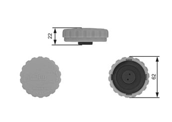Radyatör Yedek Su Depo Kapağı  GATES RC235  1304667 1304666 90467473 90409257 90409256 1304654 1304660 1304661 1304853 9040925 90467472 5508521