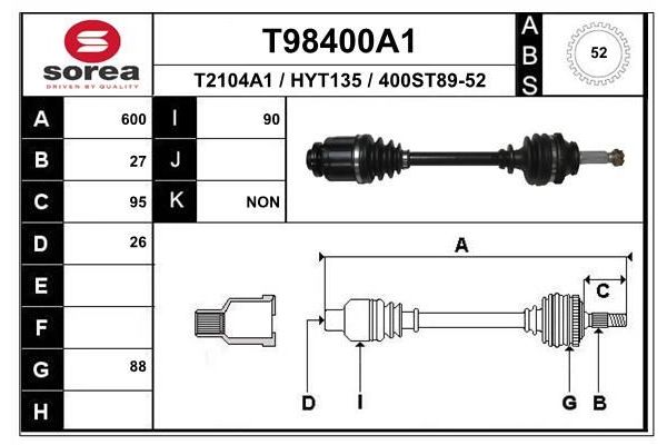Aks Komple Ön Sağ Hyundai Santa Fe (SM)(2001->)  MAHER 02067