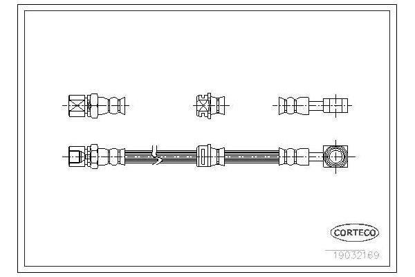 Fren Hortumu Ön Sağ veya Sol OTOZONE FHO5001
