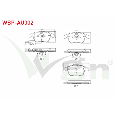 Fren Disk Balata Ön WGN WBP-AU002