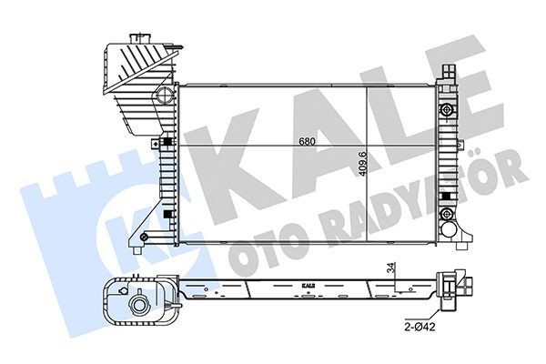 Su Radyatörü  KALE 0915031AB