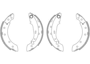 Fren Pabuçlu Balata Arka OTOZONE FPA4007  440601749R 6001547630 4241J1 4241J5 4251J5 440A07208R 7701203979 7701205720 7701206971 7701208111