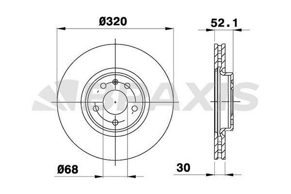 Fren Disk Ayna Ön Sağ ve Sol BRAXIS AD0009