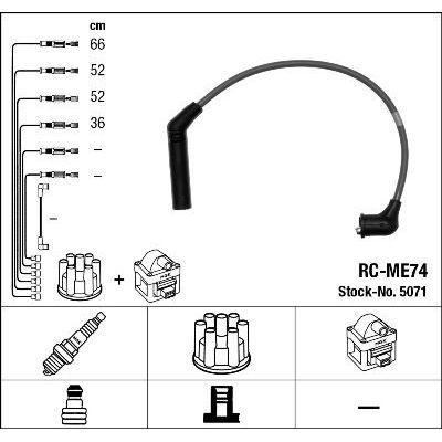 Buji Kablosu  Mitsubishi Lancer Sedan (C60A/C70A)(1989->)  PARTS-MALL PEA-E11