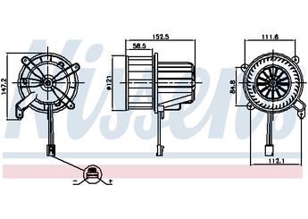 Kalorifer Motoru  MGA 83571  A0008304901 8304901