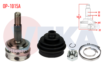 Aks Kafası Ön Dış Sağ veya Sol VEKA OP-1015A  374175 90334947 3 74 175