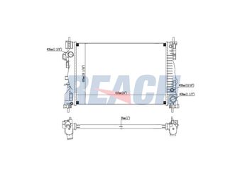 Su Radyatörü  PSA ORJINAL 39059781  50514466 50514472