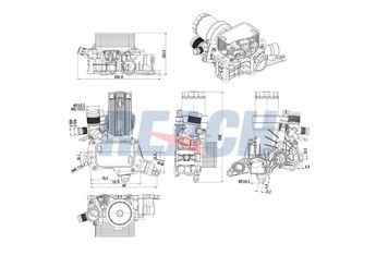 Motor Yağ Soğutucu  MGA 63208  2130500Q0C 2130000Q0M