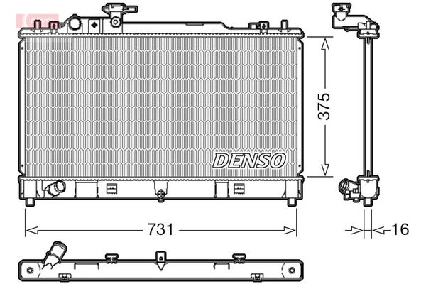 Su Radyatörü  DENSO DRM44036