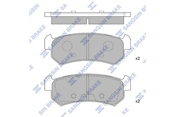 Fren Disk Balata Arka Daewoo Nubira Limousine (2003->)  SANGSIN SP1160