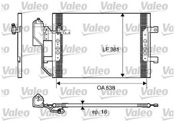 Klima Radyatörü  VALEO 817659  A1685001154 1685001154