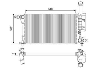 Su Radyatörü  VALEO 735175  51779915