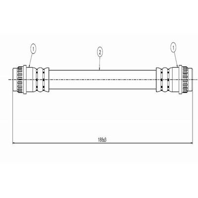Fren Hortumu Arka Sağ veya Sol Renault Clio Symbol I (1998->)  CAVO C800 550A
